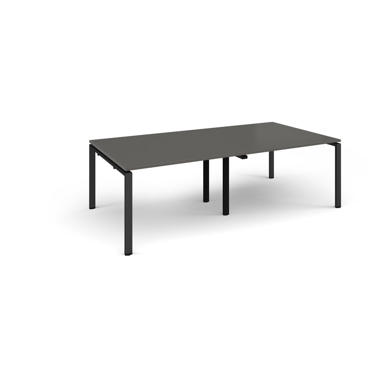 Adapt Rectangular Boardroom Table - Onyx Grey