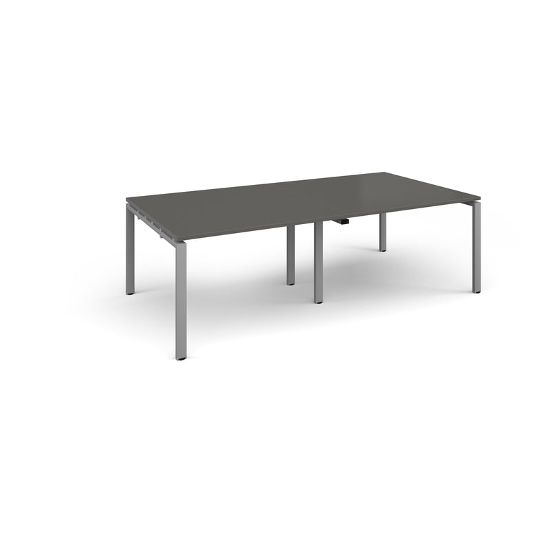 Adapt Rectangular Boardroom Table - Onyx Grey
