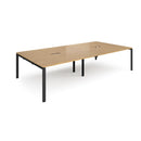 Adapt Rectangular Boardroom Table With 2 Cut-Outs - Oak - NWOF