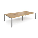 Adapt Rectangular Boardroom Table With 2 Cut-Outs - Oak - NWOF