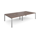 Adapt Rectangular Boardroom Table With 2 Cut-Outs - Walnut - NWOF