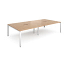 Adapt Rectangular Boardroom Table With 2 Cut-Outs - Beech - NWOF