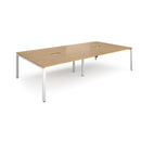 Adapt Rectangular Boardroom Table With 2 Cut-Outs - Oak - NWOF