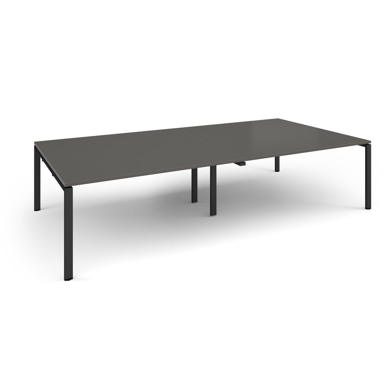 Adapt Rectangular Boardroom Table - Onyx Grey