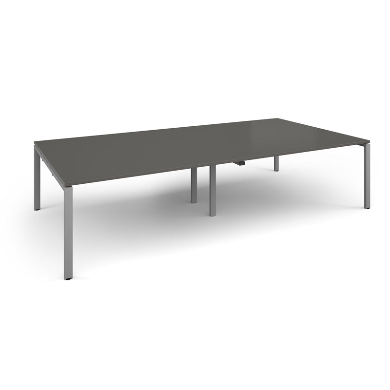 Adapt Rectangular Boardroom Table - Onyx Grey