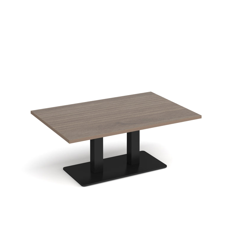 Eros Rectangular Coffee Table With Flat Rectangular Base - Barcelona Walnut - NWOF