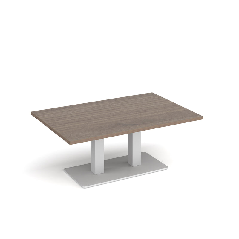 Eros Rectangular Coffee Table With Flat Rectangular Base - Barcelona Walnut - NWOF