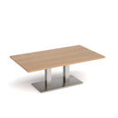Eros Rectangular Coffee Table With Flat Rectangular Base - Beech - NWOF