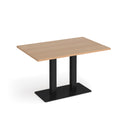 Eros Rectangular Dining Table With Flat Rectangular Base - Beech - NWOF
