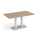 Eros Rectangular Dining Table With Flat Rectangular Base - Kendal Oak - NWOF
