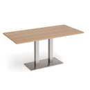 Eros Rectangular Dining Table With Flat Rectangular Base - Beech - NWOF