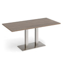 Eros Rectangular Dining Table With Flat Rectangular Base - Barcelona Walnut - NWOF