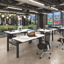 Lotus Mesh Back Operator Chair With Adjustable Arms & Fabric Seat