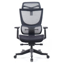 Elise Black Mesh Back Operator Chair With Headrest And Black Mesh Seat - NWOF