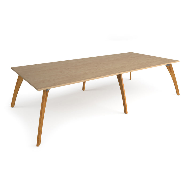 Enable Worktable With Solid Oak Legs - Kendal Oak - NWOF