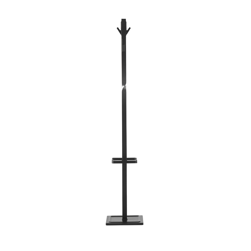 Epsilon Coat Stand With 4 Coat Hooks & 4 Umbrella Hooks - Black