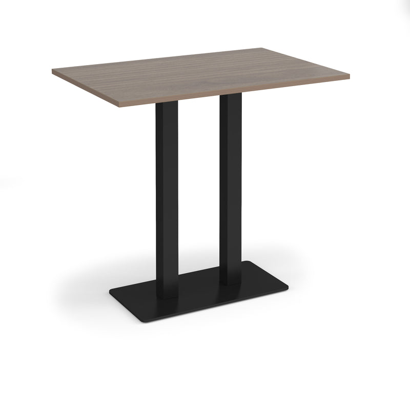 Eros Rectangular Poseur Table With Flat Rectangular Base - Barcelona Walnut - NWOF