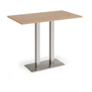 Eros Rectangular Poseur Table With Flat Rectangular Base - Beech - NWOF