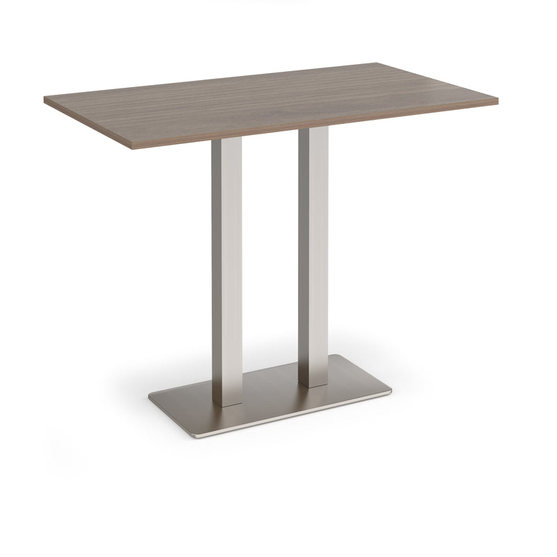 Eros Rectangular Poseur Table With Flat Rectangular Base - Barcelona Walnut - NWOF