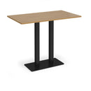 Eros Rectangular Poseur Table With Flat Rectangular Base - Oak - NWOF
