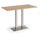 Eros Rectangular Poseur Table With Flat Rectangular Base - Beech - NWOF