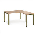 Adapt Desk With 800mm Return - Beech