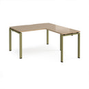 Adapt Desk With 800mm Return - Kendal Oak