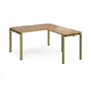 Adapt Desk With 800mm Return - Oak