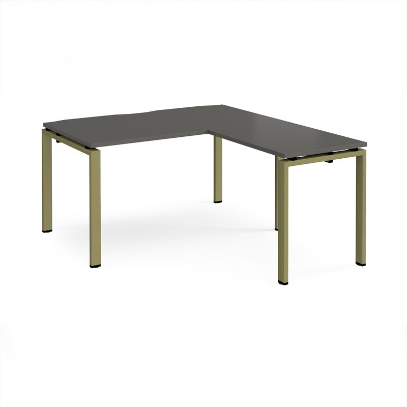 Adapt Desk With 800mm Return - Storm Grey