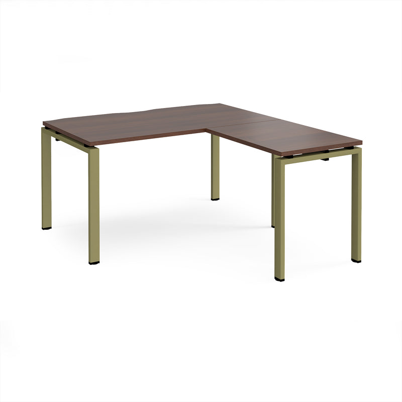 Adapt Desk With 800mm Return - Walnut