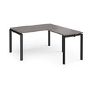 Adapt Desk With 800mm Return - Grey Oak - NWOF