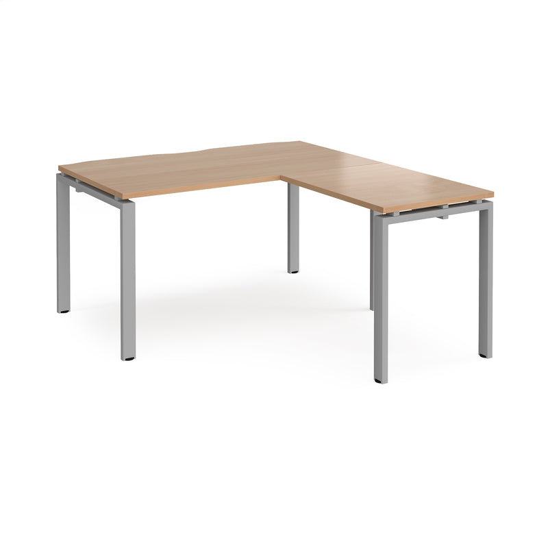 Adapt Desk With 800mm Return - Beech - NWOF