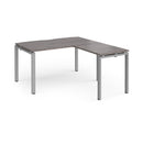 Adapt Desk With 800mm Return - Grey Oak - NWOF