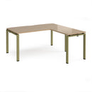 Adapt Desk With 800mm Return - Kendal Oak