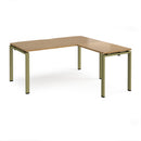 Adapt Desk With 800mm Return - Oak