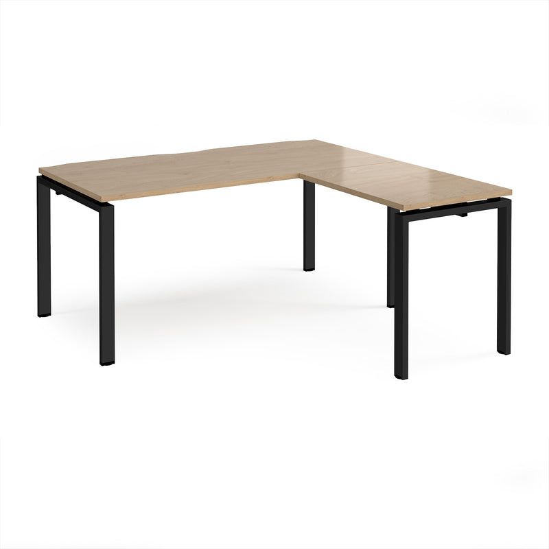 Adapt Desk With 800mm Return - Kendal Oak