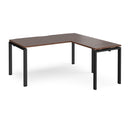 Adapt Desk With 800mm Return - Walnut - NWOF