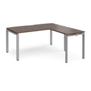 Adapt Desk With 800mm Return - Walnut - NWOF