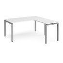 Adapt Desk With 800mm Return - White - NWOF