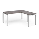 Adapt Desk With 800mm Return - Grey Oak - NWOF
