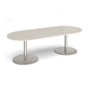 Eternal Radial End Boardroom Table 2400mm x 1000mm - Light Grey - NWOF