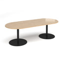 Eternal Radial End Boardroom Table 2400mm x 1000mm - Kendal Oak - NWOF