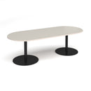 Eternal Radial End Boardroom Table 2400mm x 1000mm - Light Grey - NWOF