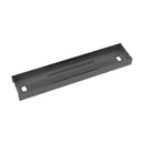 Dams Elev8 lower cable channel with cover for back-to-back desks, black plastic cable management solution with cover panel