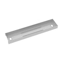 Dams Elev8 Lower Cable Channel with cover for back-to-back desks, silver metal cable management solution with lid
