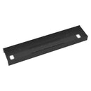 Dams Elev8 Lower Cable Channel with cover for back-to-back desks, black plastic cable management solution with cover