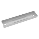 Dams Elev8 Lower Cable Channel with cover for back-to-back desks, black plastic cable management solution with cover.