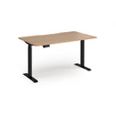Dams Elev8 Contract Sit-Stand Desk 1400mm with adjustable height and sleek design, ideal for modern office spaces