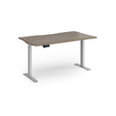 Dams Elev8 Contract Sit-Stand Desk 1400mm with adjustable height and modern design, shown in a natural office setting