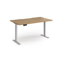 Dams Elev8 Contract Sit-Stand Desk 1400mm with adjustable height and modern office design, shown in the image.